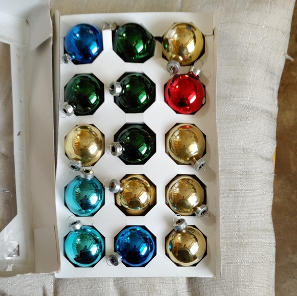 Christmas glass ornament  Christmas tree decorations  15 ornaments - Picture 3 of 3